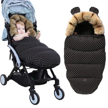 Детский Спальный мешок, Зимние Утепленные сумки для колясок, Универсальная Ветрозащитная Коляска, Толстое детское Одеяло