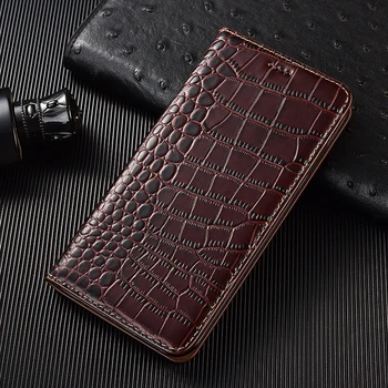 Кожаный Бумажник Чехол Для Телефона UMIDIGI BISON 2 GT GT2 X10 X10S X10G Pro 2021 5G с Магнитной Откидной крышкой и Рисунком Крокодиловой кожи