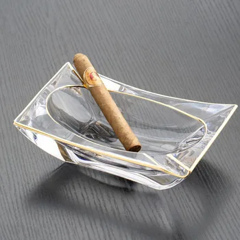 Креативная Хрустальная Пепельница для сигар в Североевропейском Стиле, Большая Персонализированная Пепельница для офиса и Гостиной