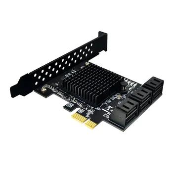Плата адаптера PCI-E-SATA с 6 портами SATA 3 0, плата расширения PCI-E x1 со скоростью 6 Гбит /с