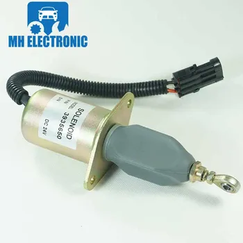Электромагнитный клапан отключения подачи топлива MH Electronic для Дизельных деталей 6CT Соленоид Остановки двигателя 3935650 3935649 24V